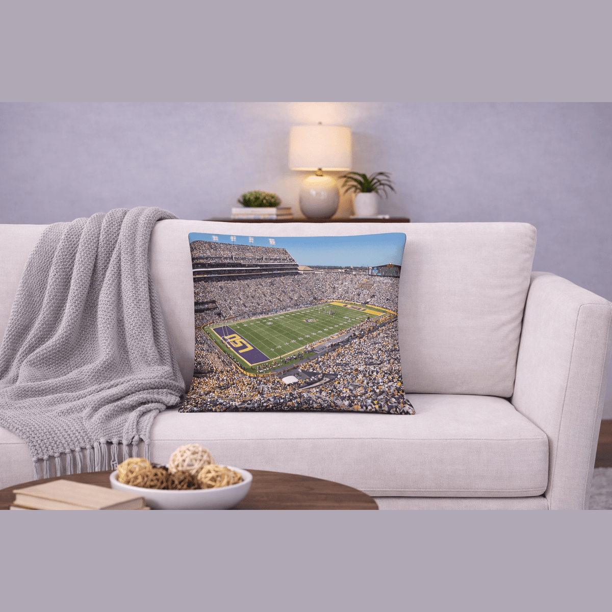 LSU Tigers Pillow - Stadium Vagabond