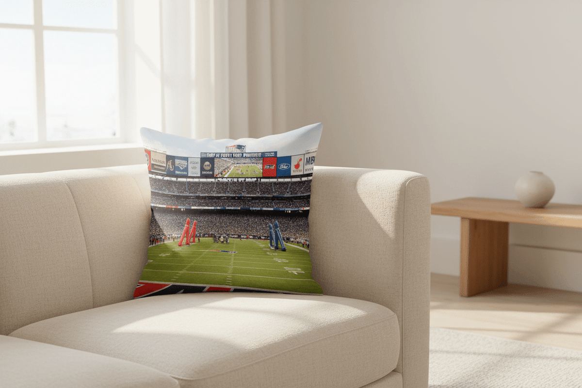 New England Patriots Double - Sided Pillow - Stadium Vagabond